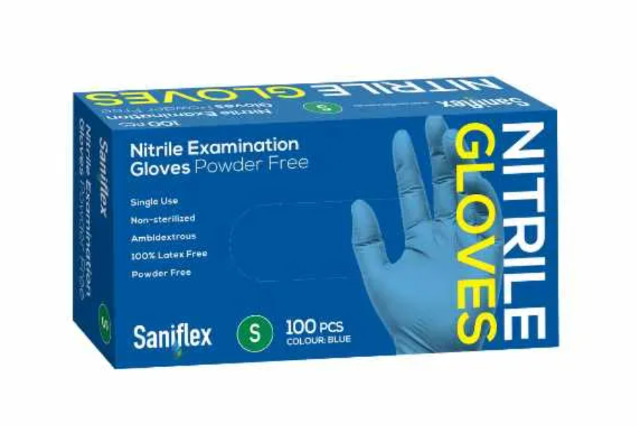 Nitrile Gloves Powder Free BLUE - Small