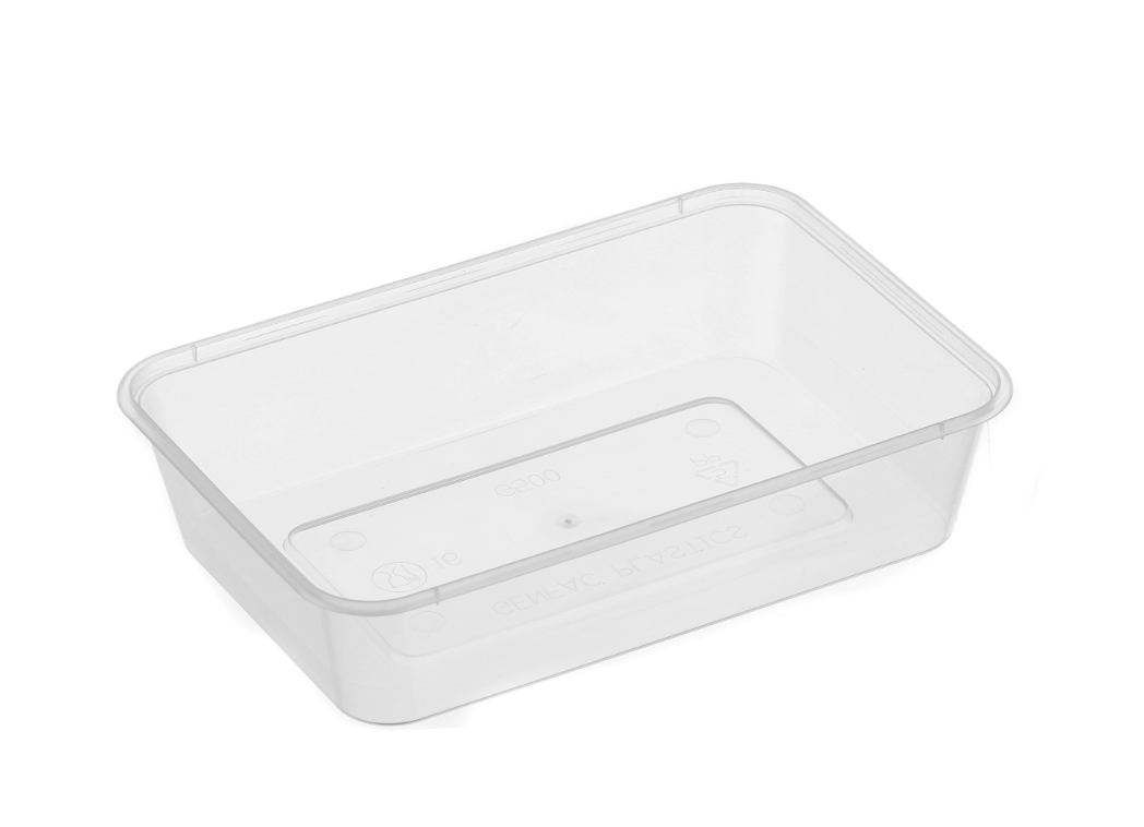 G500 Rectangular Container – Natural (REG 500) – Carton of 500