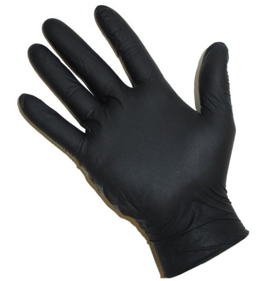 Nitrile Gloves Powder Free BLACK - Large