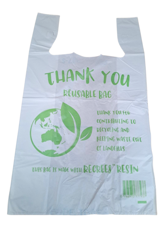 Re-Usable Plastic carry bags - Large (40um)