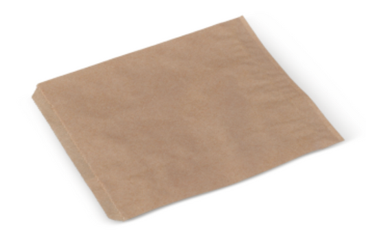 2 Long Flat brown paper bags