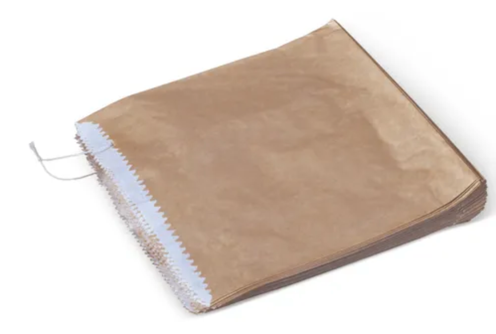 1/2 SQ GPL Flat brown paper bags