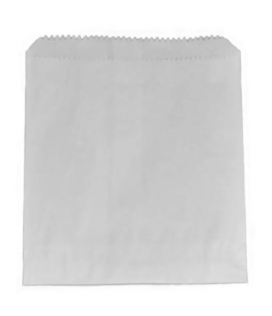 1 Long GPL Flat white paper bags