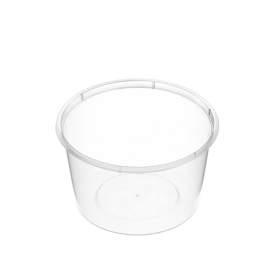 500mL Round Container – Natural (RB 500) – Carton of 500