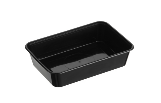G500 Rectangular Container – Black (REG 500B) – Carton of 500