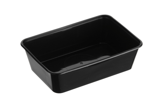 G650 Rectangular Container – Black (REG 650B) – Carton of 500