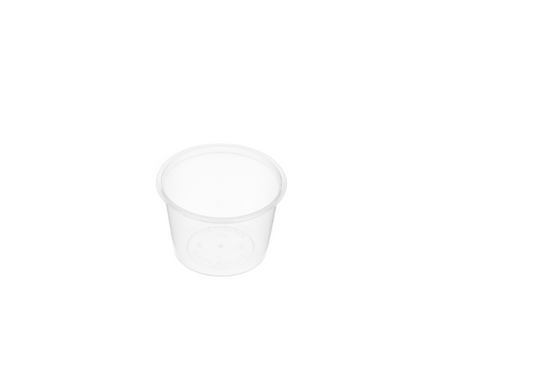 100mL Round Container – Natural (RB 100) – Carton of 500