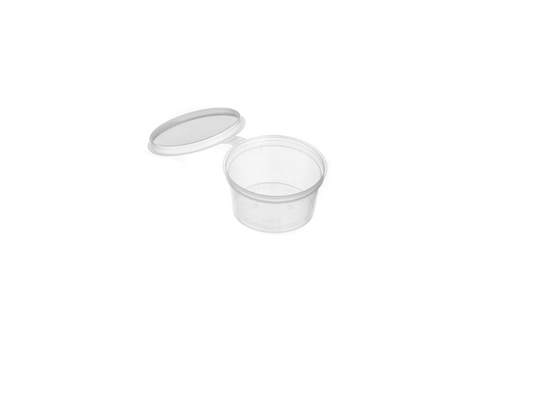 28cc Round Hinged Lid Container – Natural (RH28) – Carton of 500