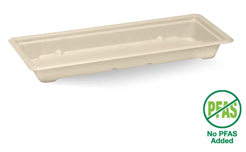 Long Sushi Tray Plant Fibre