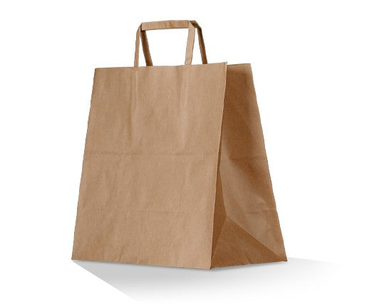 Brown kraft bag Flat Handle - XL