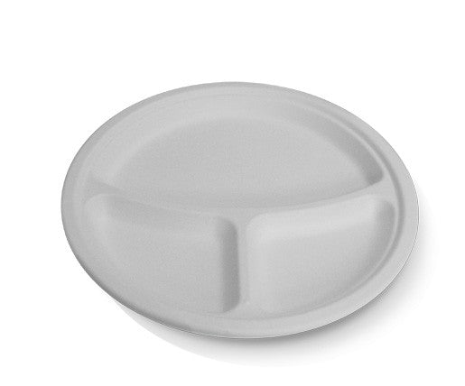 10"Round Plate -  3 Compartments