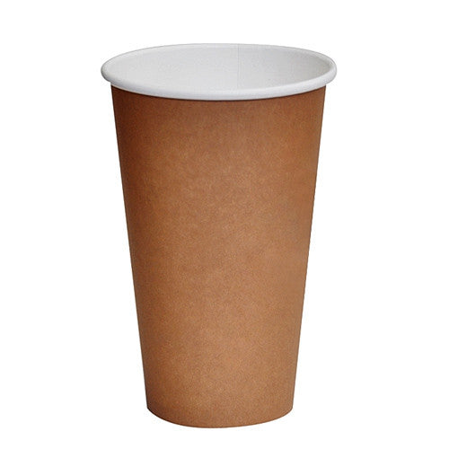 16oz Single Wall Cups (Brown) PLA
