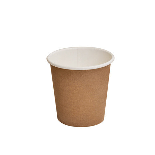 4oz Single Wall Cups PLA (Brown)