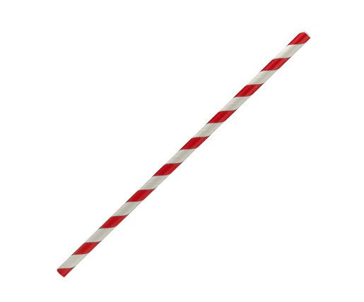 Paper Straws Black Stripes
