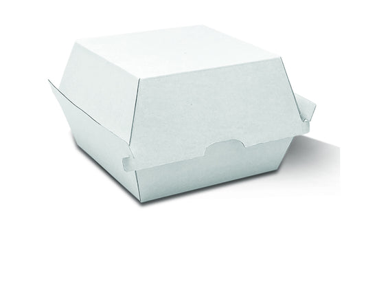 Burger Box Corrugated - White